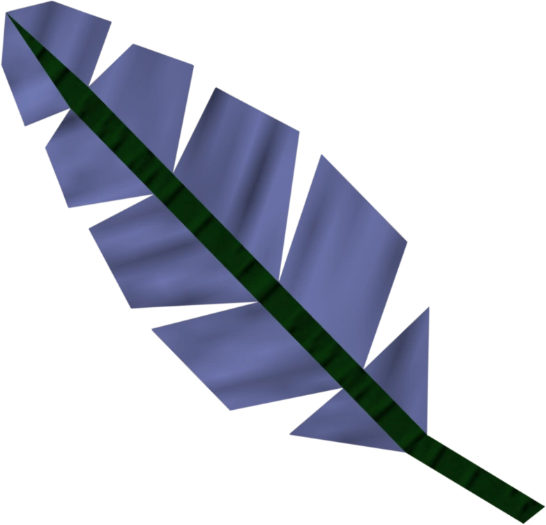 Detailed image of blue feather