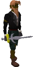 A player wielding Silverlight.