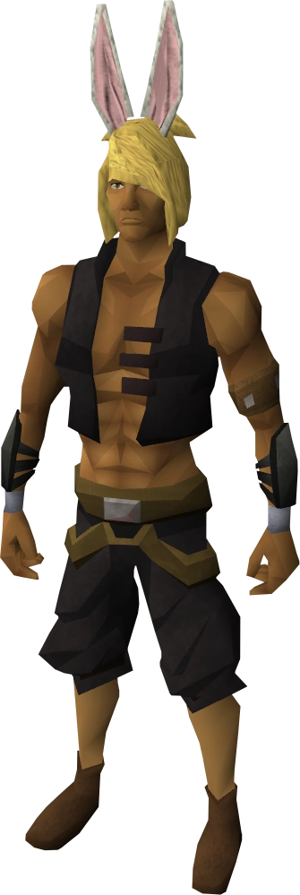 A player wearing Bunny ears
