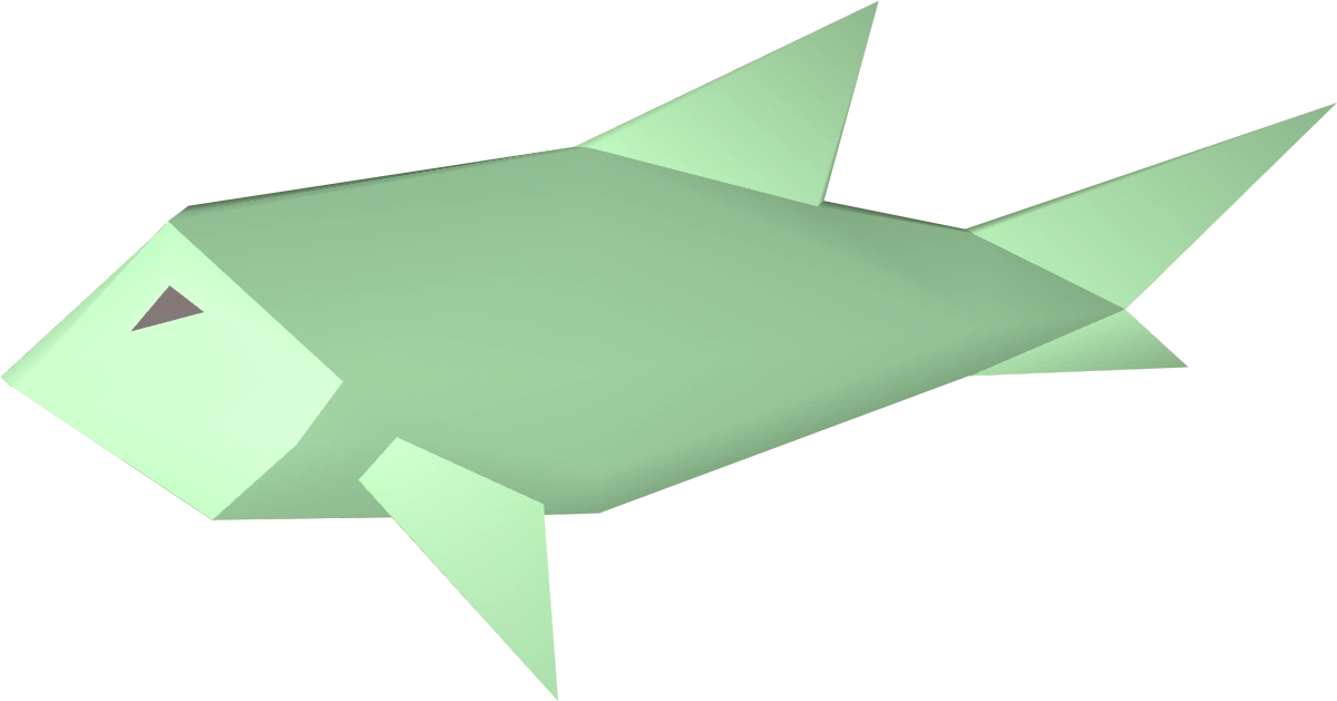 A detailed view of raw pike
