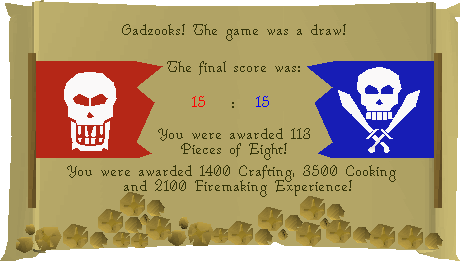 The reward screen.