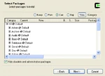 Default package view of Cygwin