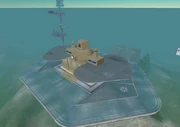 Mauve telehub, one of the few floating in the air, this one also is unique in that it features portions from the land-based telehubs.