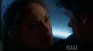 Lana is shocked to find herself in Clark's arms.