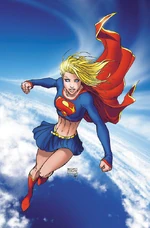 Supergirl as she currently appears in publication.