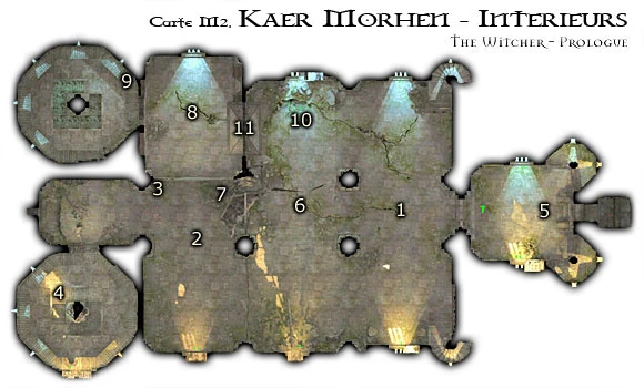 Map M2 - Intérieur de Kaer Morhen