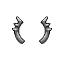 Brackets with upper spikes outside
