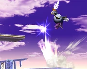 Meta Knight preforming the Shuttle Loop.