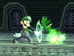 Luigi's Fireball attack