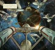 Federation and Klingon forces face off over Organia