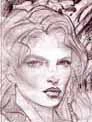 A portrait of Danni Quee from the canceled Knightfall trilogy.