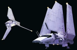 The Lambda-class shuttle was a well-known model.
