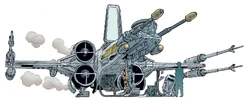 A T-65BR X-wing reconnaissance starfighter.