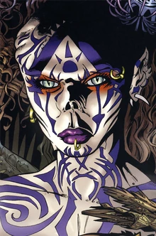 Nei Rin with Yuuzhan Vong tattoos.