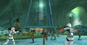Screenshot of the caves in Sullust.