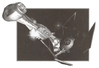 Stele attacks a corvette.