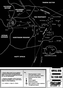 Map of Sisar Run and surrounding systems.