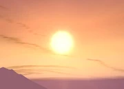 Corell in the evening sky of Corellia