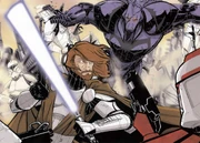 Durge dueling Obi-Wan Kenobi.