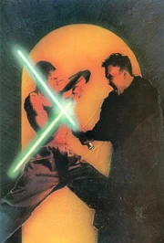 Antinnis Tremayne duels Corwin Shelvay on Coruscant.