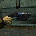 A player wielding a Pistol