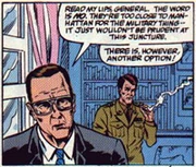 Shifty General Guy totally steals the scene from George Bush-as-played-by-Dana Carvey.