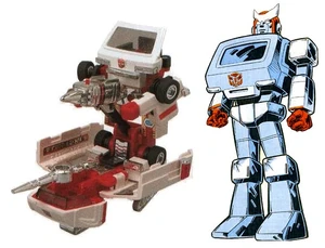 So when we were kids, some of us pretended that he combined with that sled thing to make the full robot.  But that's just crazy talk.
