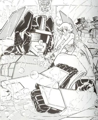 "Warrior of Love: Star Saber!"  Yes, that's the actual title of the issue.