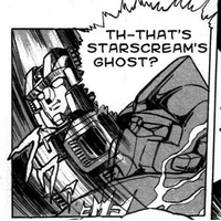 Starscream's Ghost being evicted by his landlord.