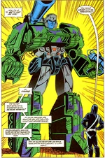 What color does a Transformer with a hypervelocity railgun choose to paint himself?Any color he wants.