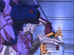 We're the only seven-headed combiner group, blagh! blagh!