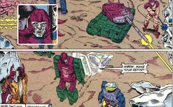 It's a good thing the Battlechargers were dead then, or Bludgeon's shell would've been totally ganked.