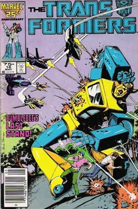 The most evil of Decepticons, Buzzsaw, aims for the crotch.