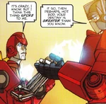 Optimus and Hot Rod just decided to become more than friends.