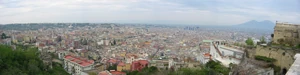 Panoramic view of Naples, Italy.