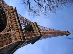 The Eiffel Tower in Paris, France.