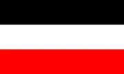 The flag of the German Empire, which was used from 1867-1918 in OTL; it remained in use after that time in Southern Victory, Curious Notions and "Uncle Alf".