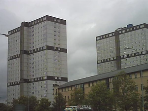 The remaining tower blocks in Area E