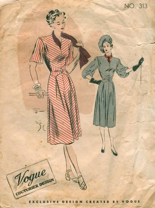 Vogue 313 - Vintage Sewing Patterns :  vintagepatterns vogue 313 sewing vintage sewing patterns