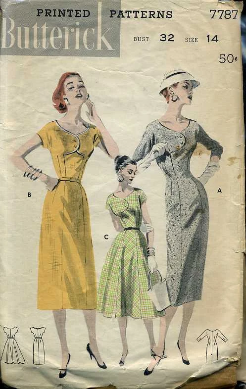 Butterick 7787 (1950's)