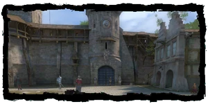 Maribor gate seen from the Trade Quarter