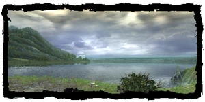 Lake Vizima seen from the Old Manor