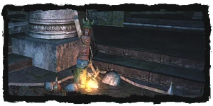 The Griggs' santon inside the Crypt