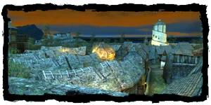 Old Vizima seen from the ramparts