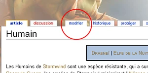 Cliquer sur modifier pour éditer un article.