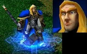 Ridderen Arthas, som sett i Warcraft III.