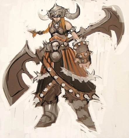 Female vrykul art is so awesome.