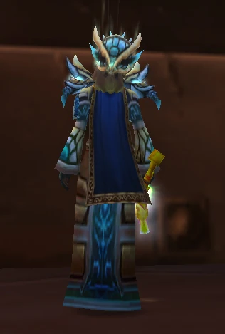 Human female wearing the Shroud of Pure Thought