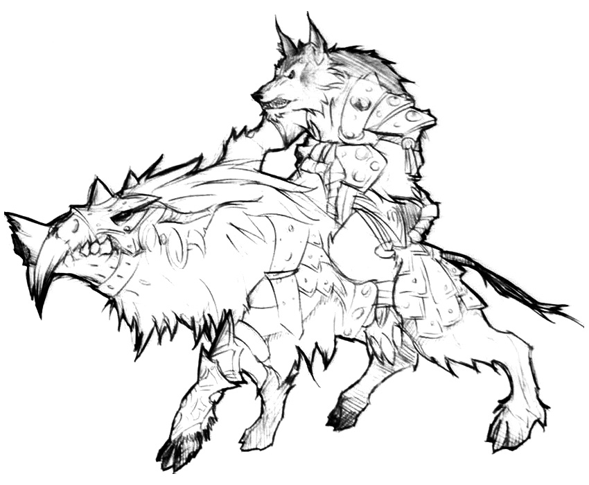 Have you seen the concept art for the Worgen's mount? image