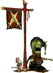 Dueling around the flag